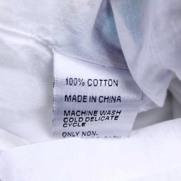 Tracy Negoshian White Blue Tunic Dress Sz Xs - Picture 4 of 9